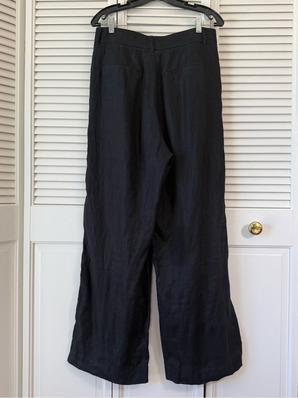 Everlane The Linen Way High Drape Pant Black Size 8 - Picture 4 of 5